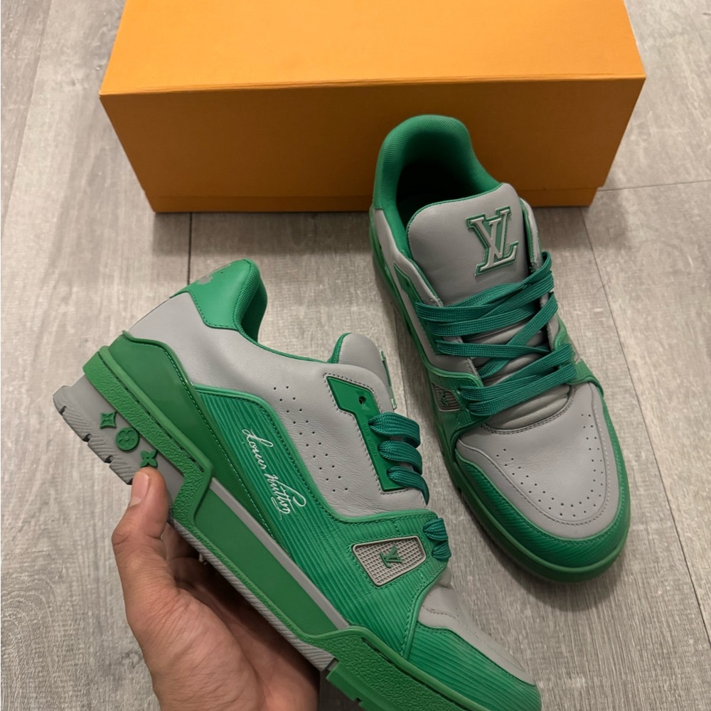 Louis Vuitton Green Men's Sneakers